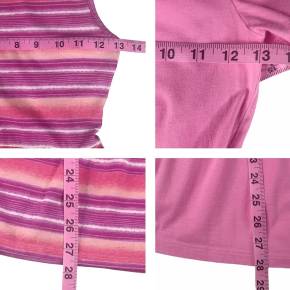 2 GAP Gymboree Pink Cotton Dress Bundle Girl Size M L Cotton Casual Beach Ombré - Picture 5 of 12